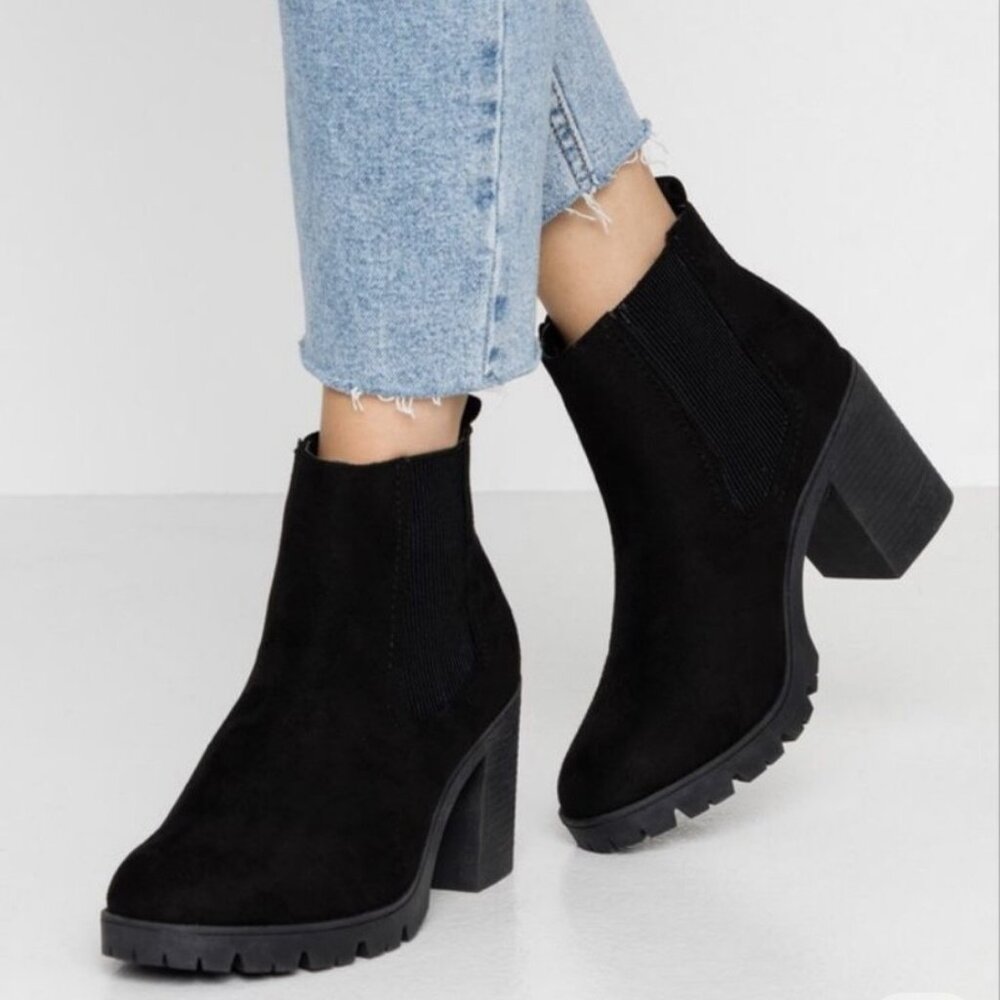 New Topshop Byron Black Chelsea Unit Boot 6.5 / 37